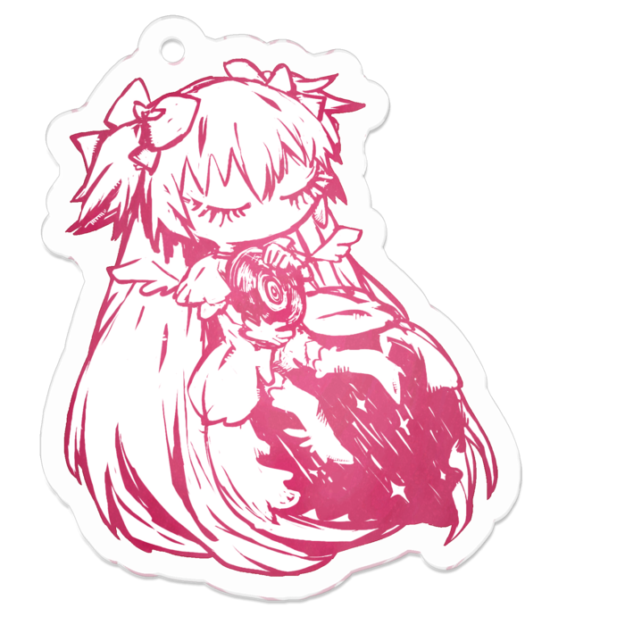 アクリルキーホルダー - 50 x 50 (mm)