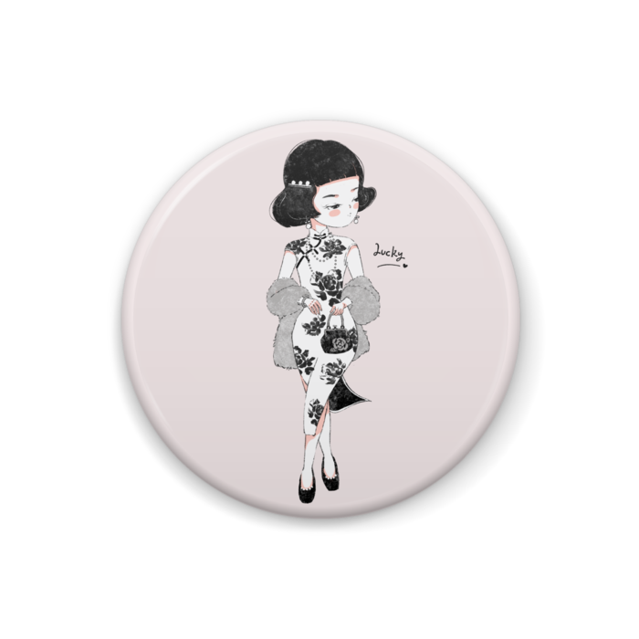 缶バッジ（チャイナドレス）  - 32mm