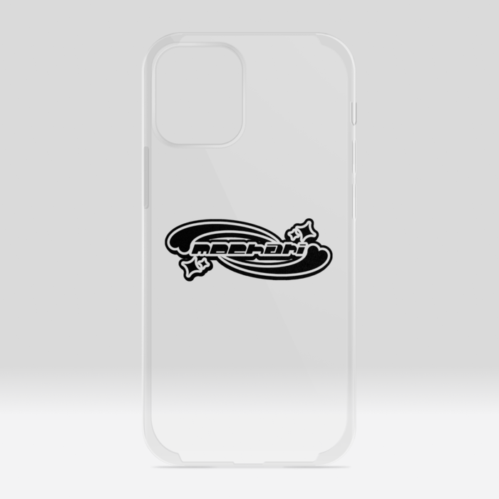 クリアiPhoneケース - iPhone12 mini(ブラック)