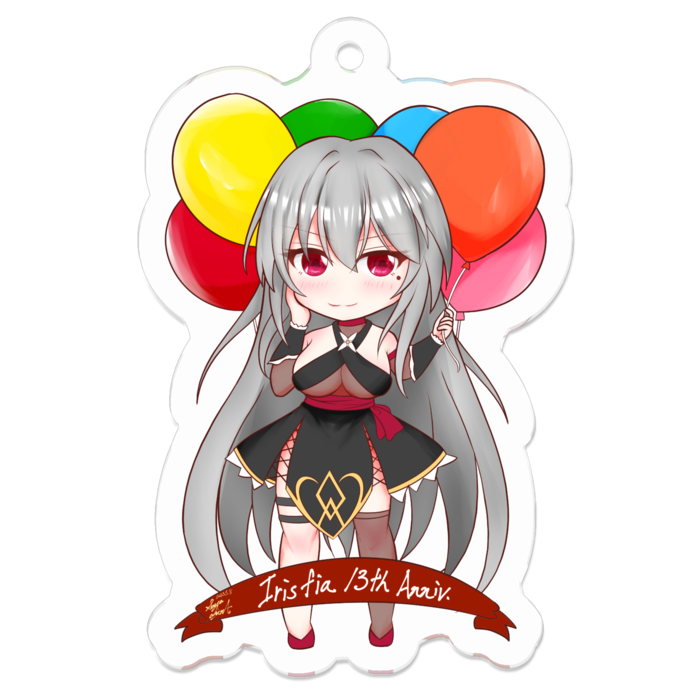 アクリルキーホルダー(コーティング) - 50 x 50 (mm)