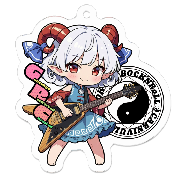 アクリルキーホルダー - 50 x 50 (mm)