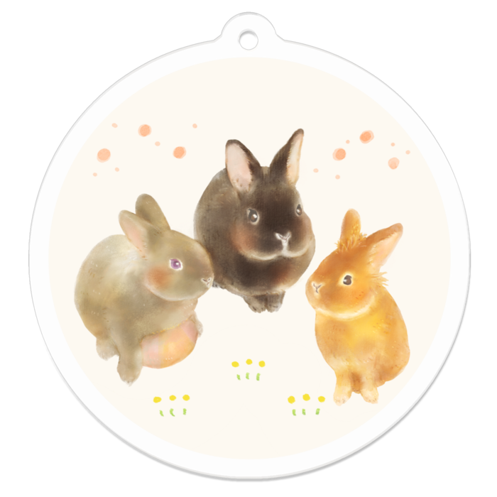 アクリルキーホルダー - 50 x 50 (mm)