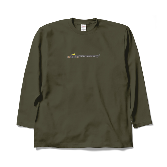 ワンダフルロングスリーブTシャツ - XL - アーミーグリーン