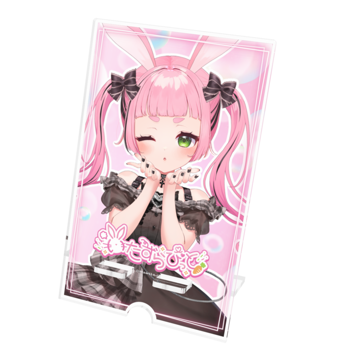 アクリルスマホスタンド(ケーブル穴あり)