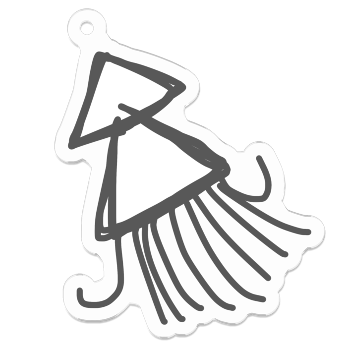 アクリルキーホルダー - 50 x 50 (mm)