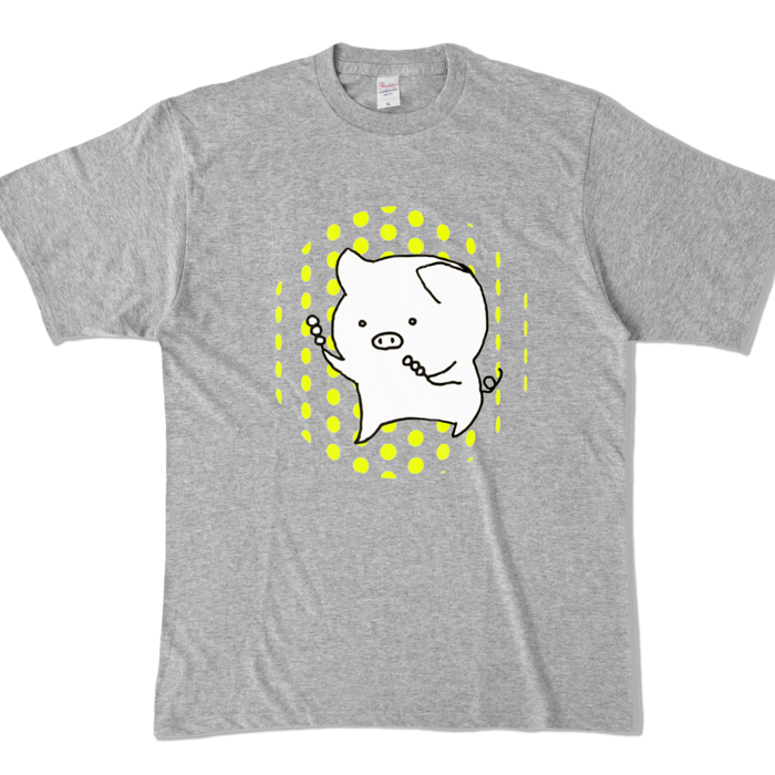 カラーTシャツ - XL - 杢グレー (濃色)