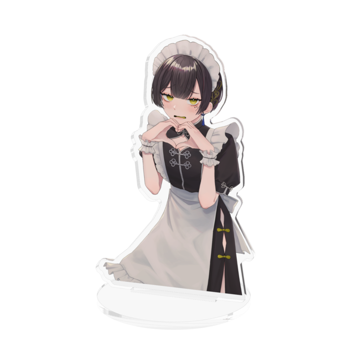 チャイナ風メイド銀蓮くんアクリルフィギュア - 100x100mm