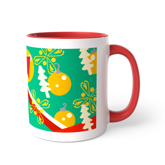 ツートンカラーマグカップ - 直径 8.2cm / 高さ 9.5cm