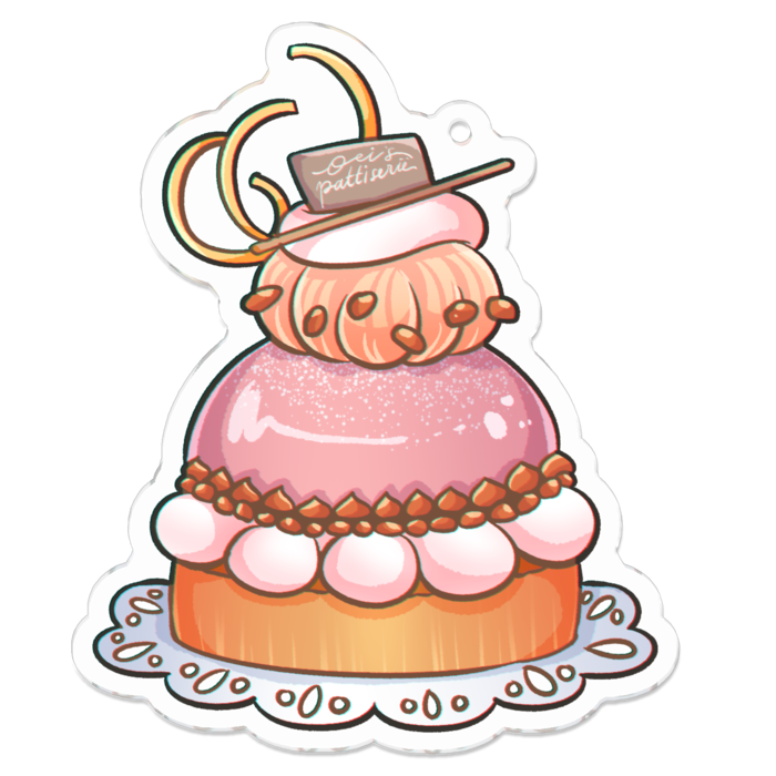 アクリルキーホルダー - 70 x 70 (mm)