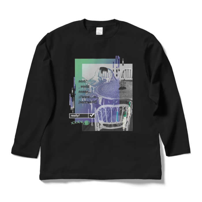 ロングスリーブTシャツ - L - ブラック