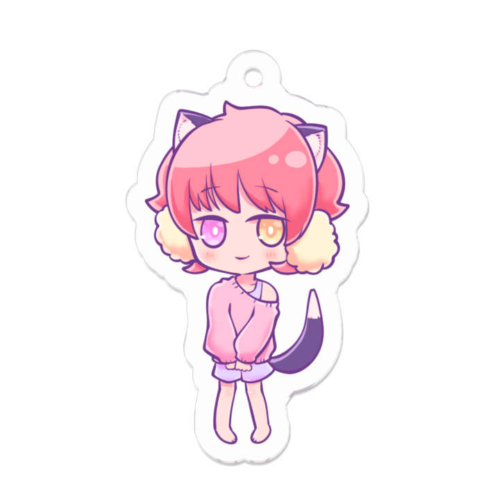 アクリルキーホルダー（コーティング） - 50 x 50 (mm)