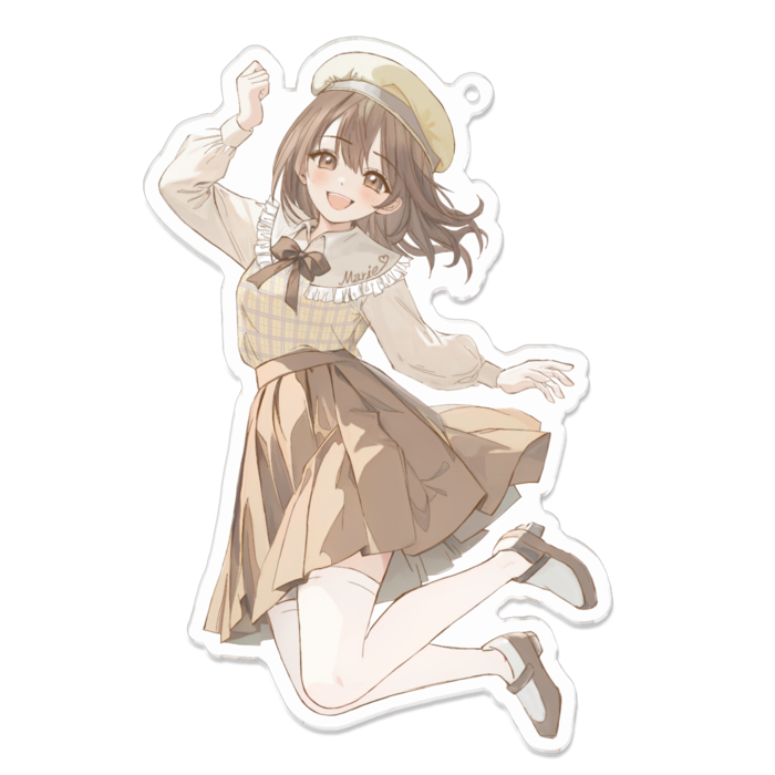アクリルキーホルダーL - 100 x 100 (mm)