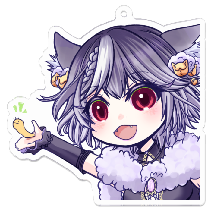 アクリルキーホルダー（コーティング） - 70 x 70 (mm)