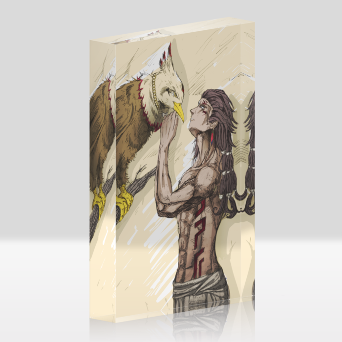 アクリルブロック - 100x148mm イスタカとマピヤ