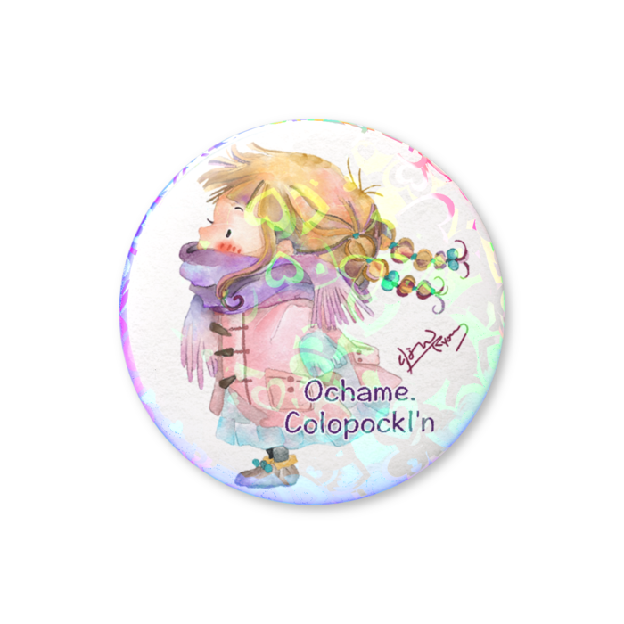 ホログラム缶バッジ - お茶目_colopockl'n