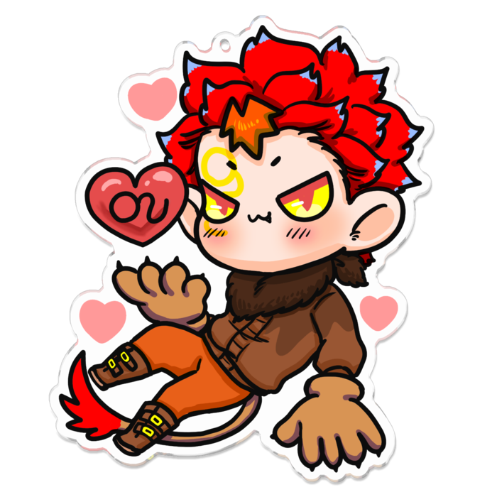 アクリルキーホルダー - 100 x 100 (mm)