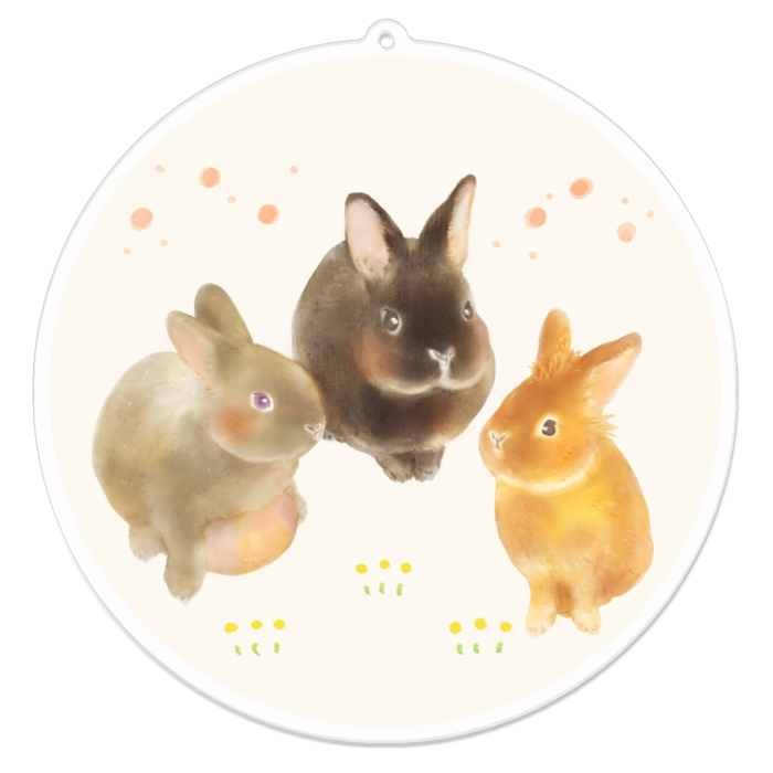 アクリルキーホルダー - 100 x 100 (mm)