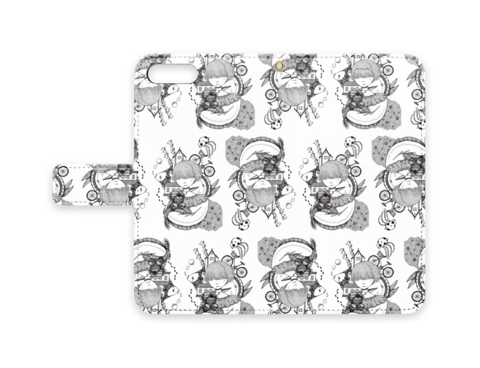 手帳型iPhoneケース - iPhone 8 Plus / 7 Plus - ストラップ穴 あり