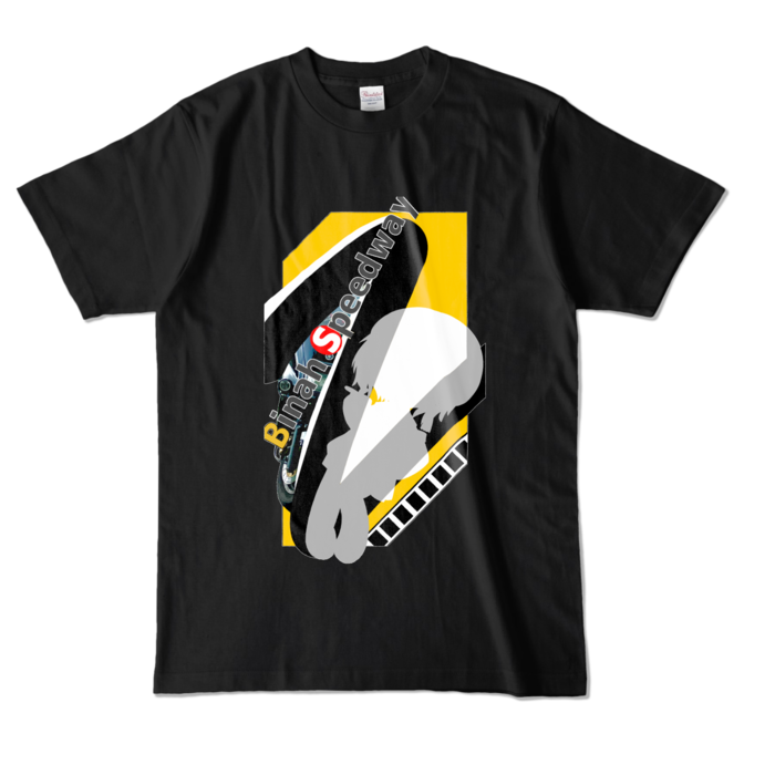 シルエットTシャツ - L - ブラック (濃色)