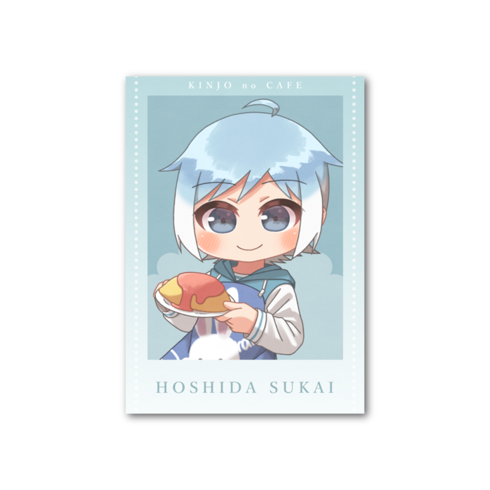 コラボカフェ風 きんじょのみかりフォト風カード(青空A)