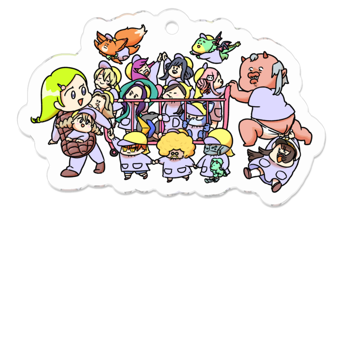 アクリルキーホルダー - 50 x 50 (mm)