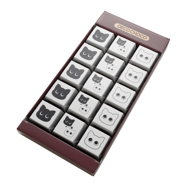 DECOチョコ - 列ごとにデザイン