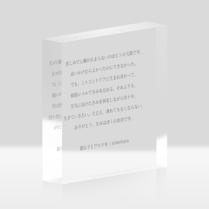 アクリルブロック - 100x100mm