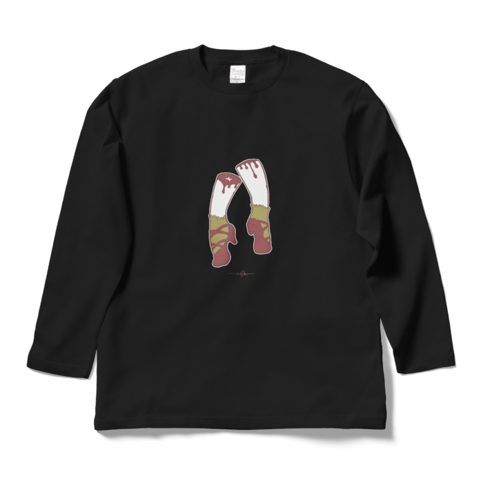 踊る赤い靴★夜空 - L - ブラック