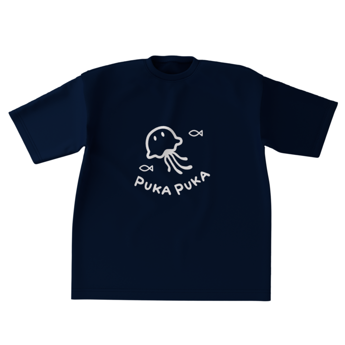 ビッグシルエットTシャツ - XL - ネイビー