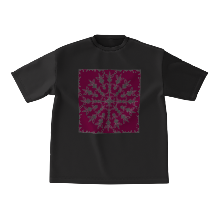 ビッグシルエットTシャツ - M - 正面・紫