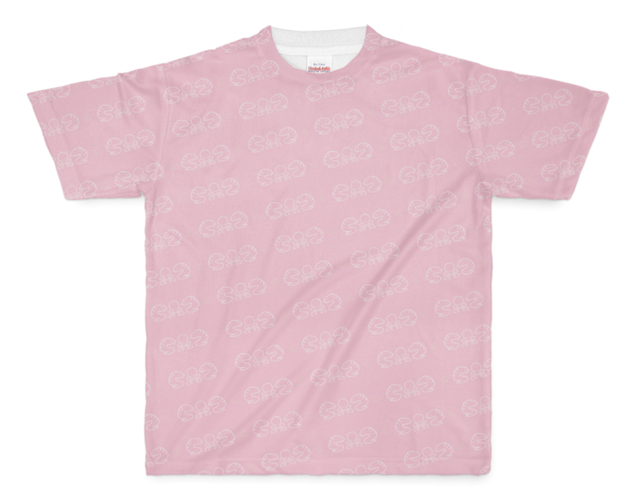 フルグラフィックTシャツ - M - 両面印刷/ピンク