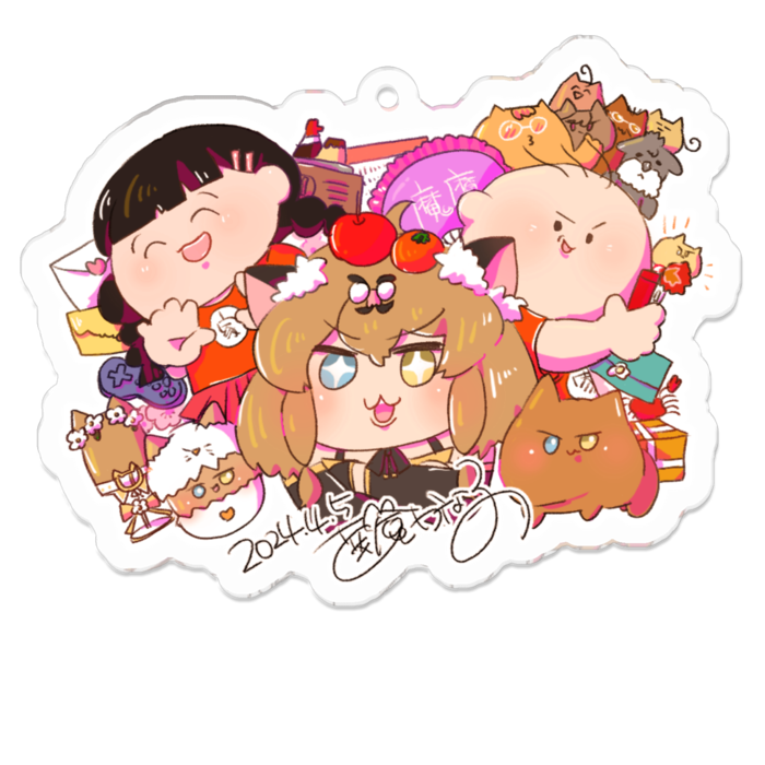 アクリルキーホルダー - 70 x 70 (mm)