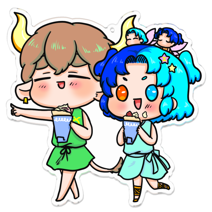 アクリルキーホルダー - 100 x 100 (mm)