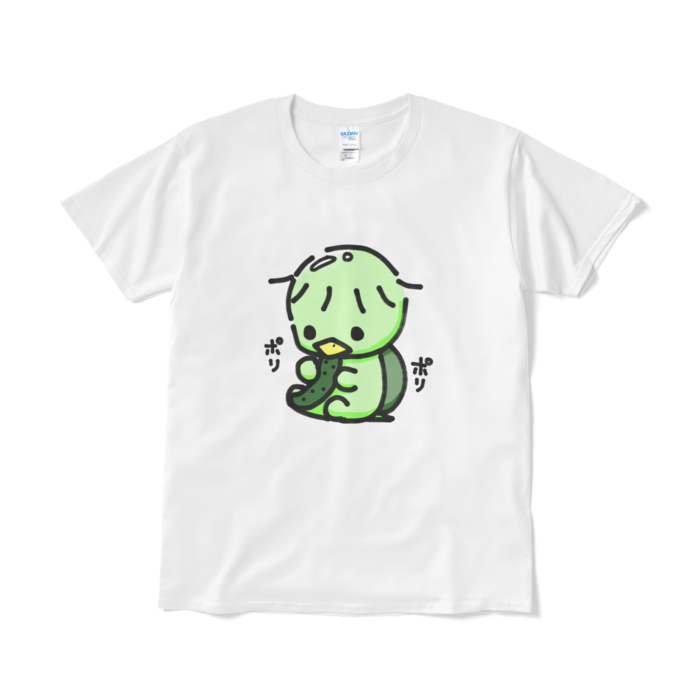 カラーのかっぱTシャツ(短納期) - L - ホワイト