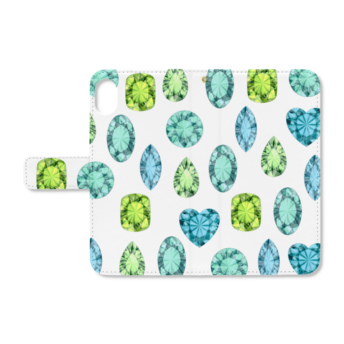 手帳型iPhoneケース - iPhone XR - ストラップ穴 あり