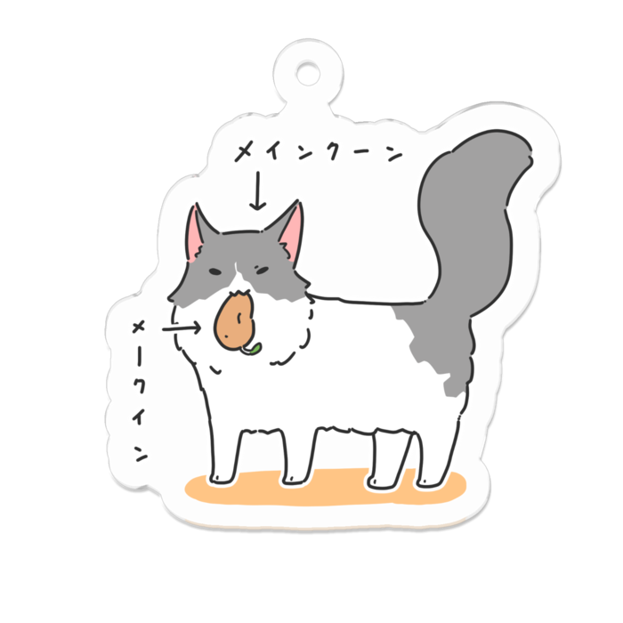 アクリルキーホルダー - 50 x 50 (mm)