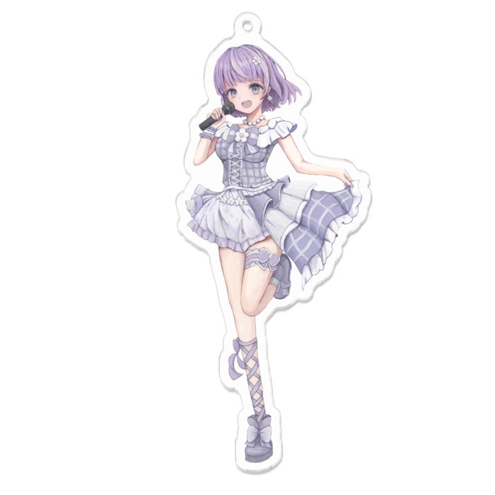 アクリルキーホルダー（コーティング） - 100 x 100 (mm)