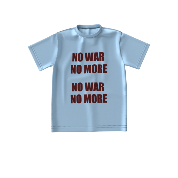 ビッグシルエットTシャツ - S - 正面 - アシッドブルー