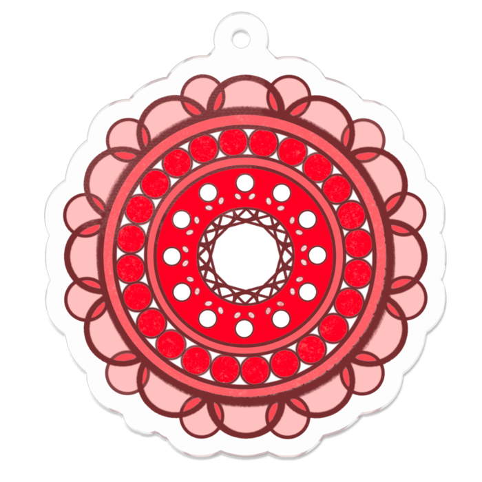アクリルキーホルダー（コーティング） - 50 x 50 (mm)(1)