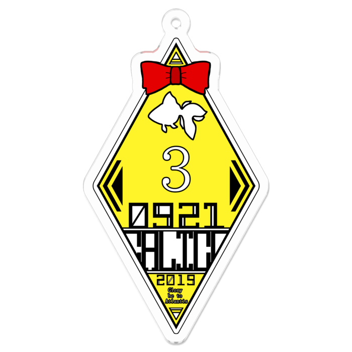 アクリルキーホルダー（コーティング） - 70 x 70 (mm)