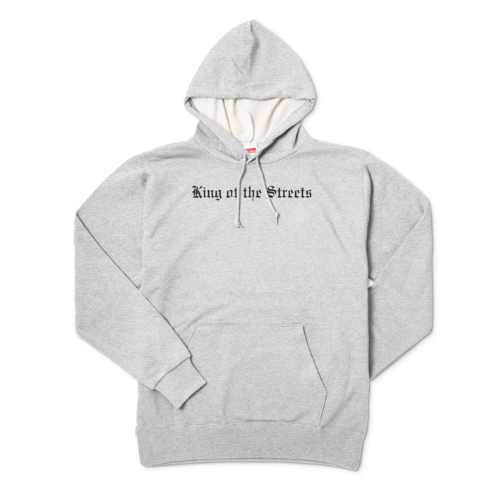 bull hoodie gray/black L