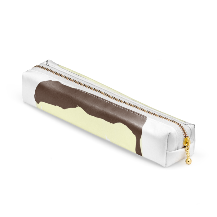 ペンケース - 20 x 4 x 4cm - ホワイト