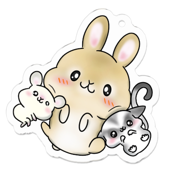 アクリルキーホルダー - 50 x 50 (mm)