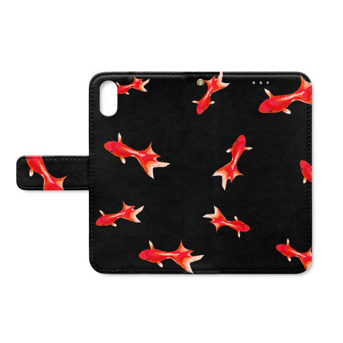 手帳型iPhoneケース - iPhone XS / X - ストラップ穴 あり