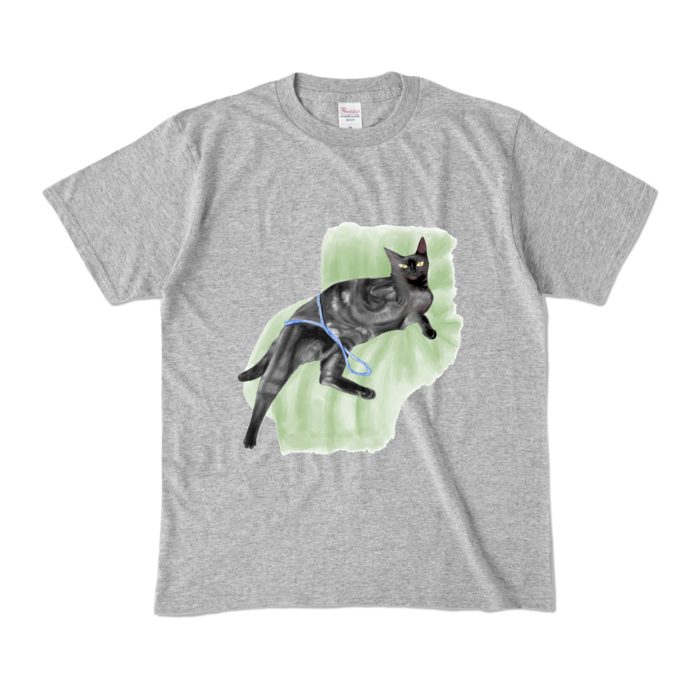 カラーTシャツ - M - 杢グレー (濃色)