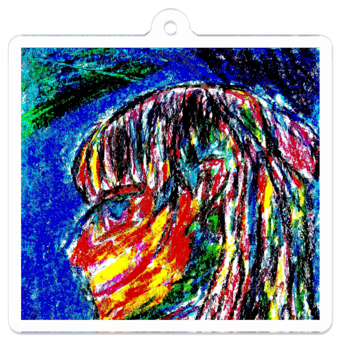 アクリルキーホルダー（コーティング） - 50 x 50 (mm)