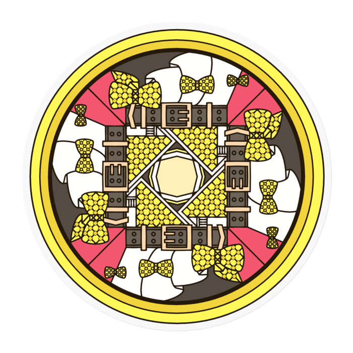 ステッカー - 100 x 100 (mm)