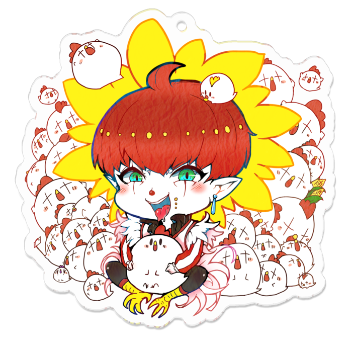 アクリルキーホルダー - 70 x 70 (mm)