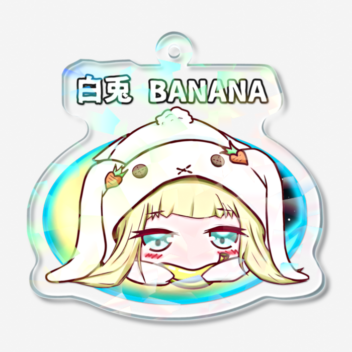 ホログラムアクリルキーホルダー - 50 × 50mm
