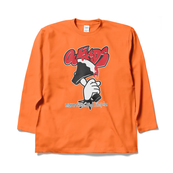 ロングスリーブTシャツ - XL - オレンジ